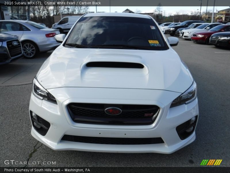 Crystal White Pearl / Carbon Black 2016 Subaru WRX STI