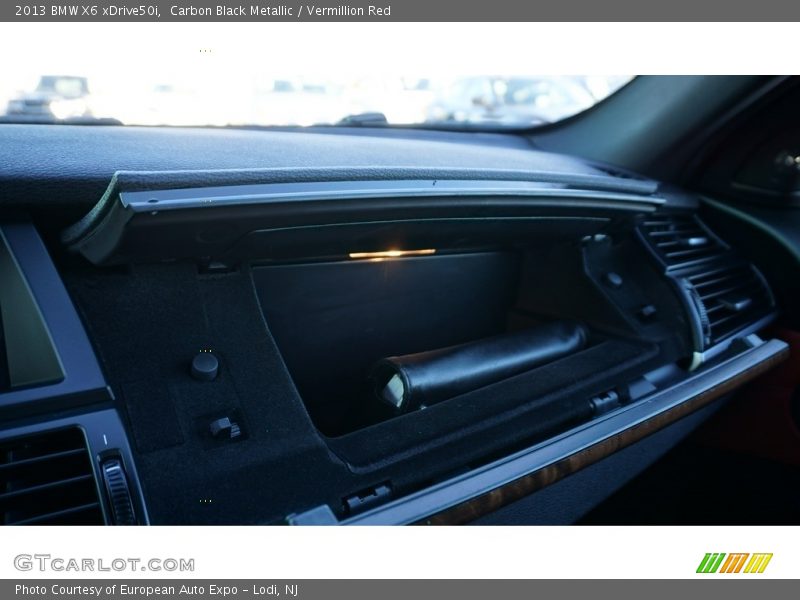 Carbon Black Metallic / Vermillion Red 2013 BMW X6 xDrive50i