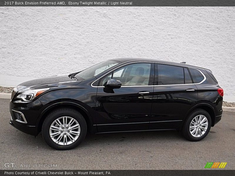 Ebony Twilight Metallic / Light Neutral 2017 Buick Envision Preferred AWD