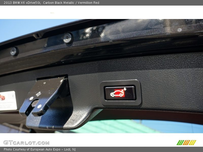 Carbon Black Metallic / Vermillion Red 2013 BMW X6 xDrive50i