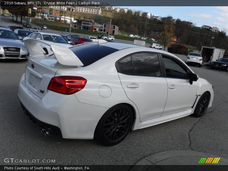 Crystal White Pearl / Carbon Black 2016 Subaru WRX STI