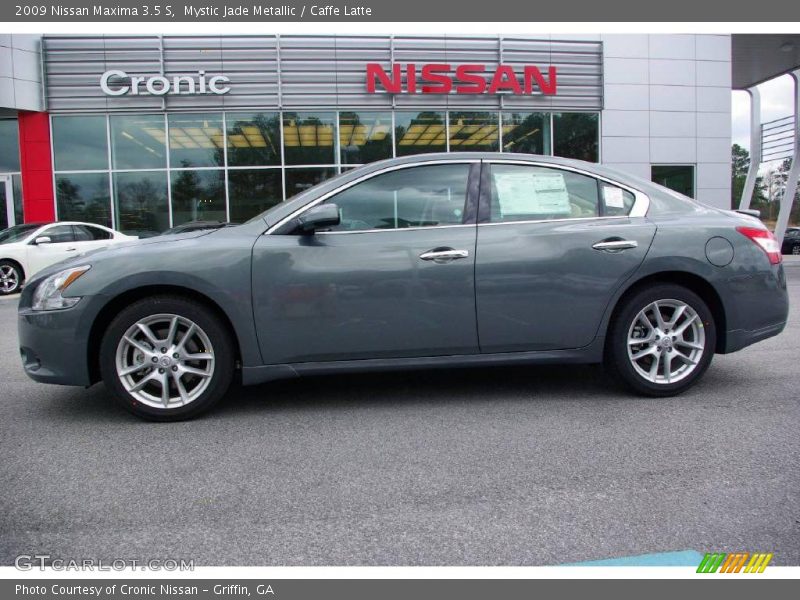Mystic Jade Metallic / Caffe Latte 2009 Nissan Maxima 3.5 S