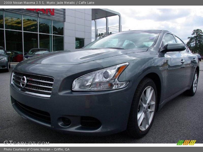 Mystic Jade Metallic / Caffe Latte 2009 Nissan Maxima 3.5 S