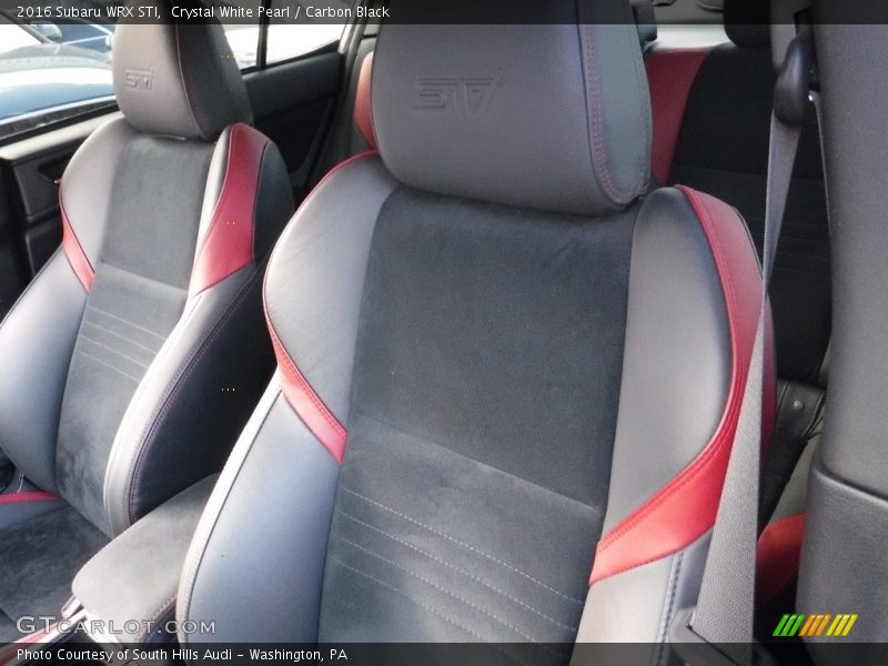 Front Seat of 2016 WRX STI