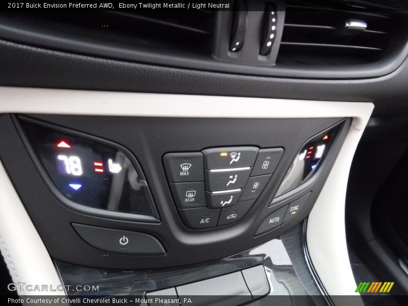 Ebony Twilight Metallic / Light Neutral 2017 Buick Envision Preferred AWD