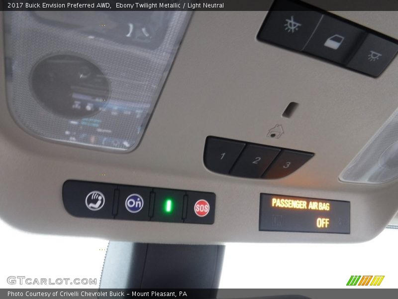 Ebony Twilight Metallic / Light Neutral 2017 Buick Envision Preferred AWD