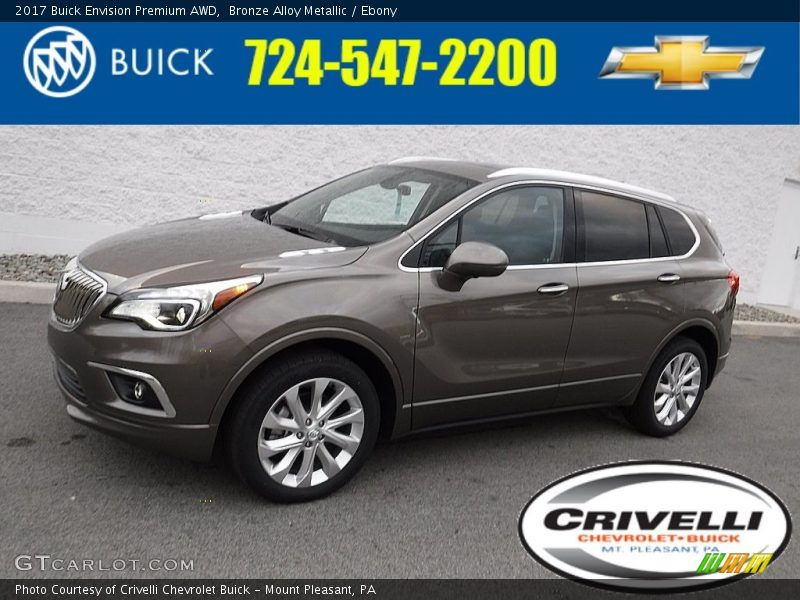 Bronze Alloy Metallic / Ebony 2017 Buick Envision Premium AWD