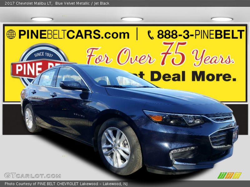 Blue Velvet Metallic / Jet Black 2017 Chevrolet Malibu LT