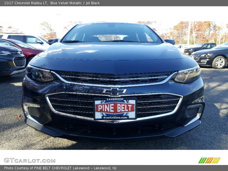 Blue Velvet Metallic / Jet Black 2017 Chevrolet Malibu LT