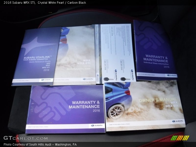Books/Manuals of 2016 WRX STI