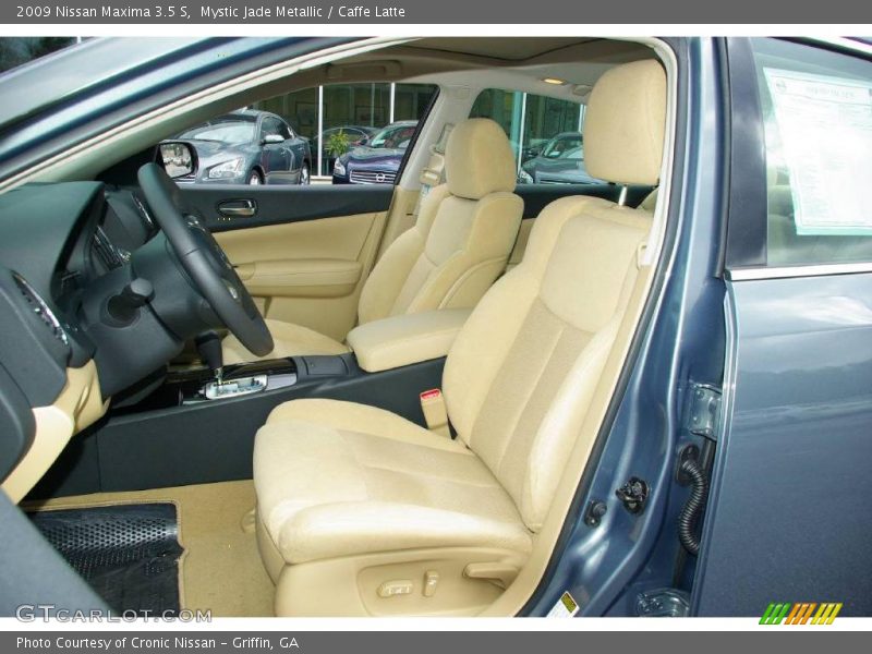 Mystic Jade Metallic / Caffe Latte 2009 Nissan Maxima 3.5 S