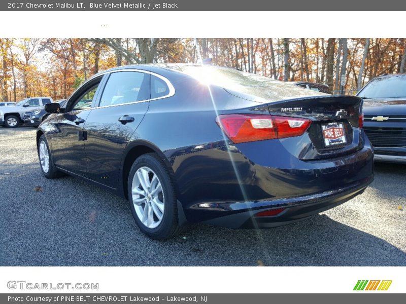 Blue Velvet Metallic / Jet Black 2017 Chevrolet Malibu LT