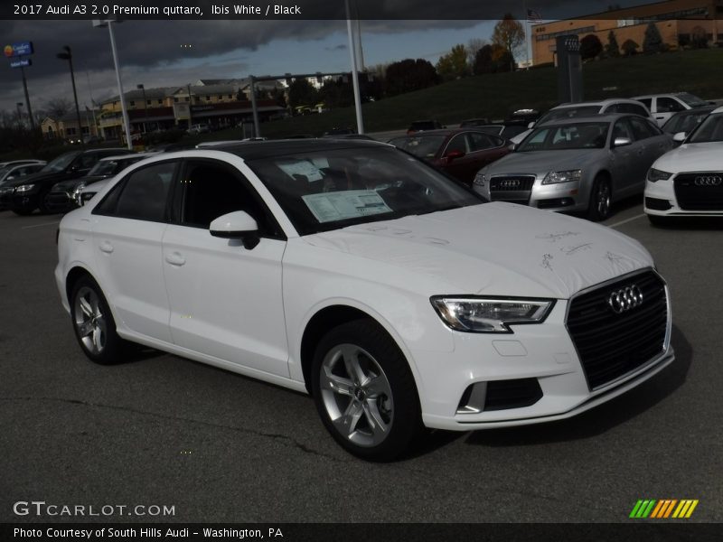 Ibis White / Black 2017 Audi A3 2.0 Premium quttaro