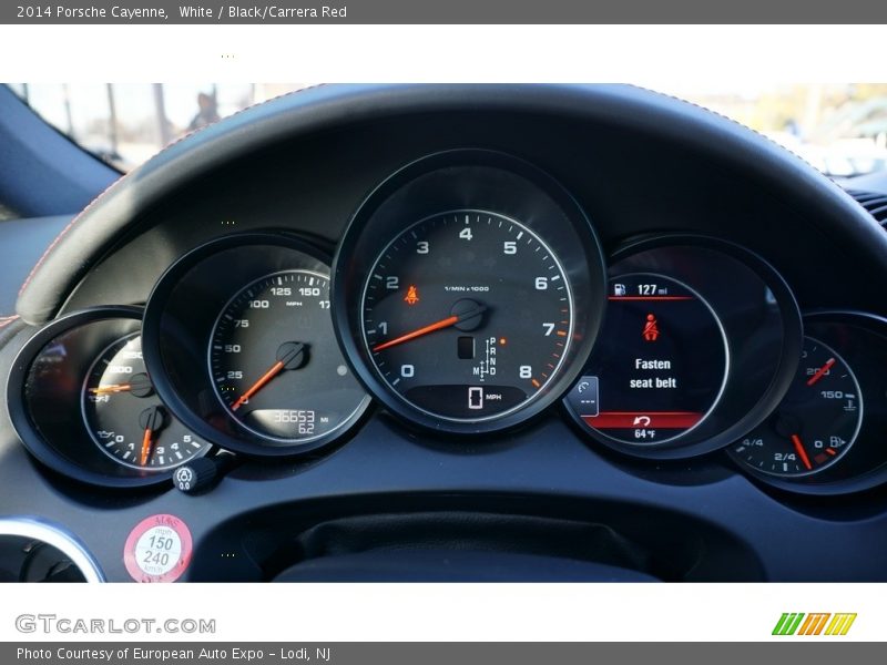 White / Black/Carrera Red 2014 Porsche Cayenne