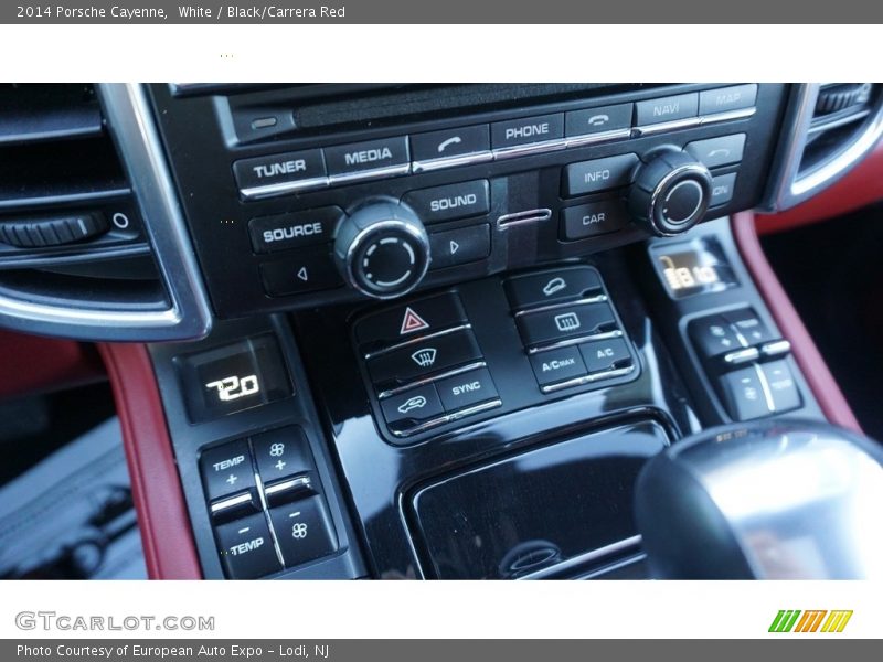 White / Black/Carrera Red 2014 Porsche Cayenne