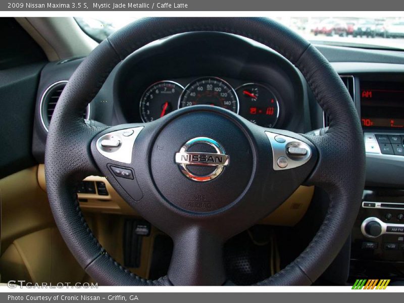 Mystic Jade Metallic / Caffe Latte 2009 Nissan Maxima 3.5 S