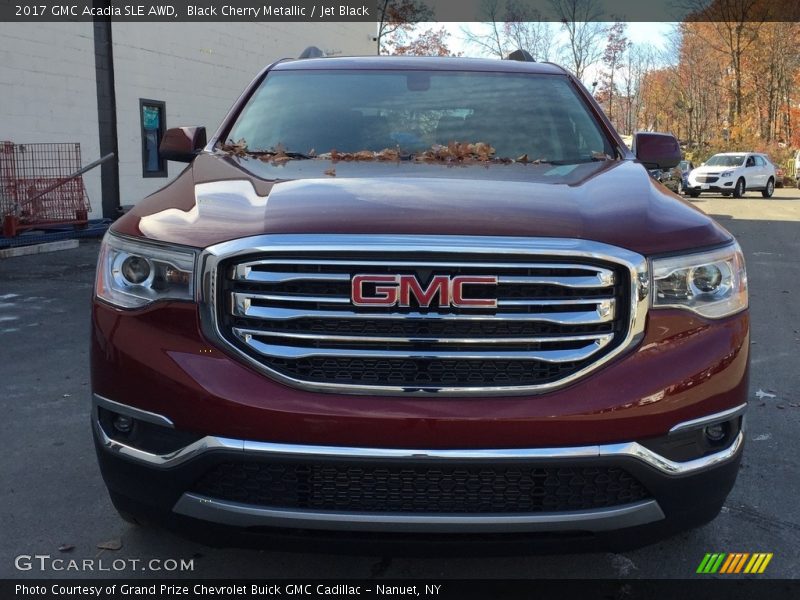 Black Cherry Metallic / Jet Black 2017 GMC Acadia SLE AWD