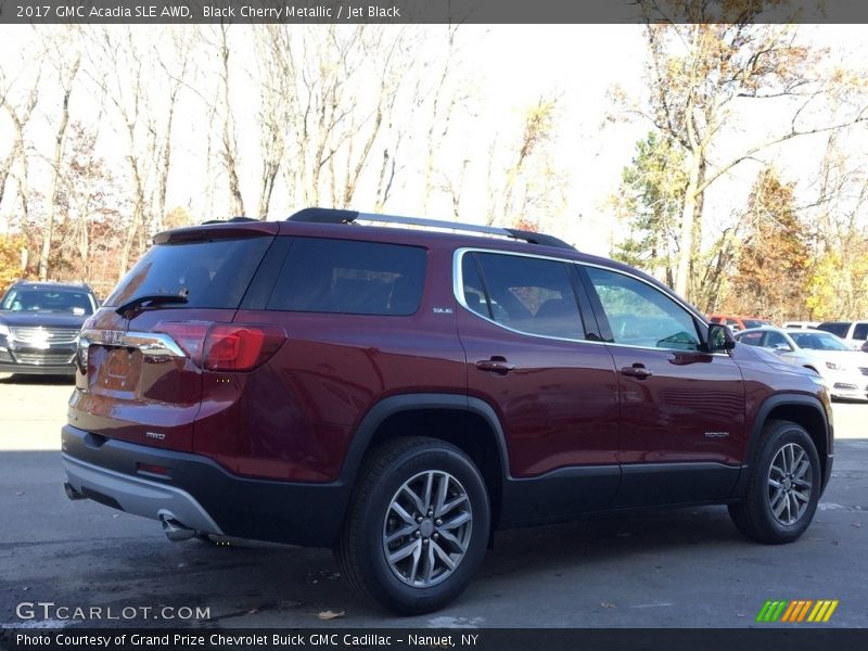 Black Cherry Metallic / Jet Black 2017 GMC Acadia SLE AWD