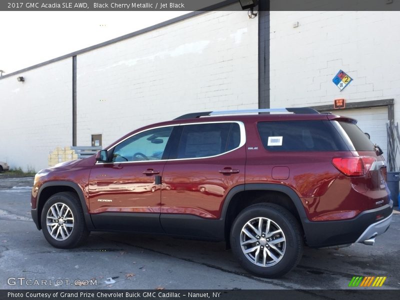 Black Cherry Metallic / Jet Black 2017 GMC Acadia SLE AWD