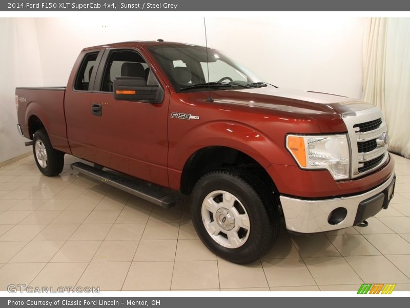Sunset / Steel Grey 2014 Ford F150 XLT SuperCab 4x4