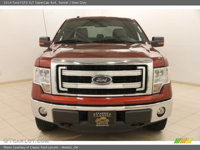 Sunset / Steel Grey 2014 Ford F150 XLT SuperCab 4x4
