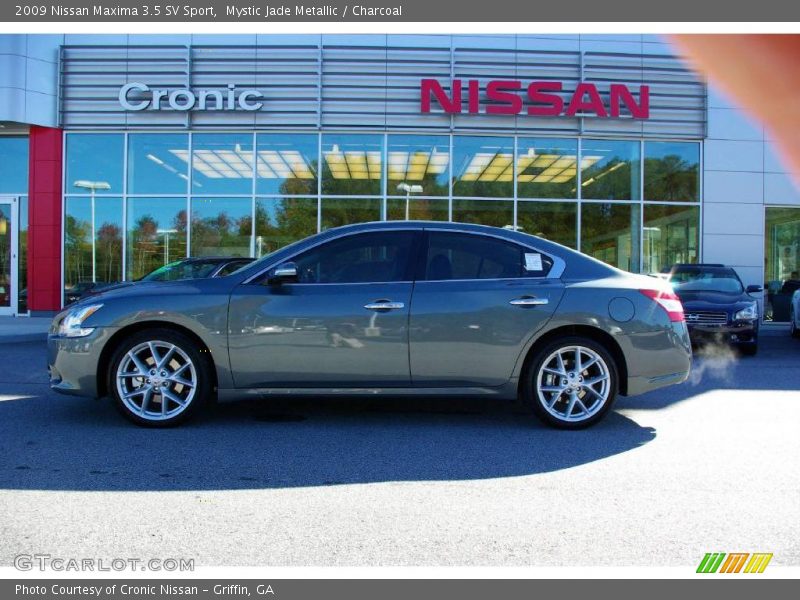 Mystic Jade Metallic / Charcoal 2009 Nissan Maxima 3.5 SV Sport