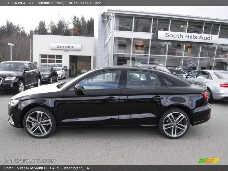 Brilliant Black / Black 2017 Audi A3 2.0 Premium quttaro