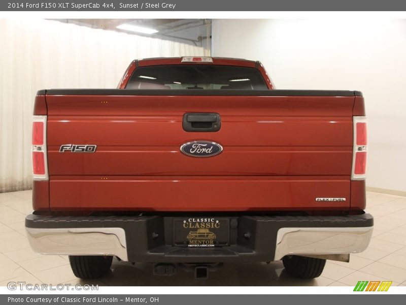 Sunset / Steel Grey 2014 Ford F150 XLT SuperCab 4x4