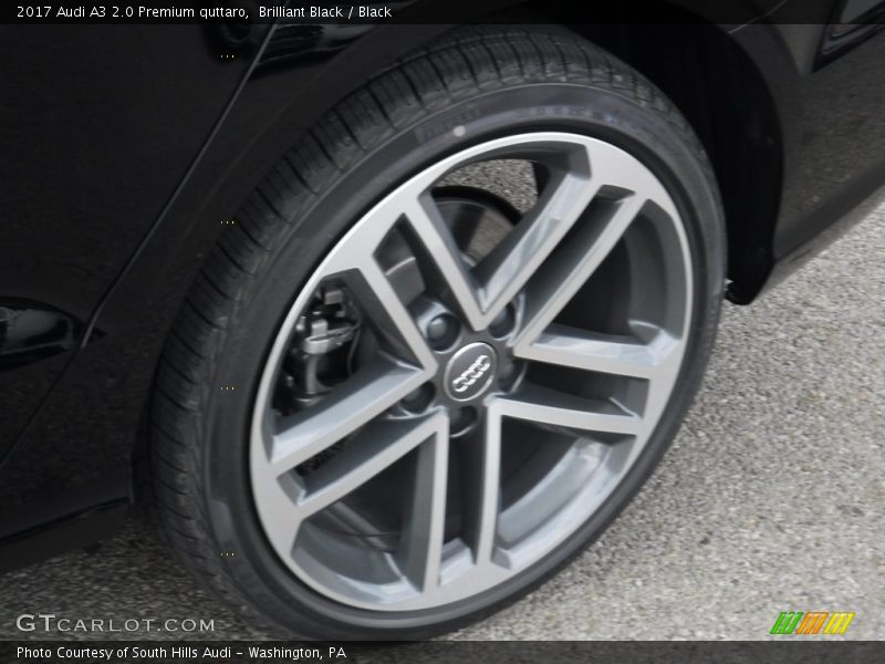 Brilliant Black / Black 2017 Audi A3 2.0 Premium quttaro