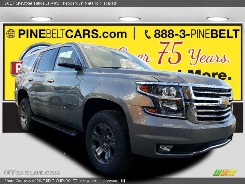 Pepperdust Metallic / Jet Black 2017 Chevrolet Tahoe LT 4WD