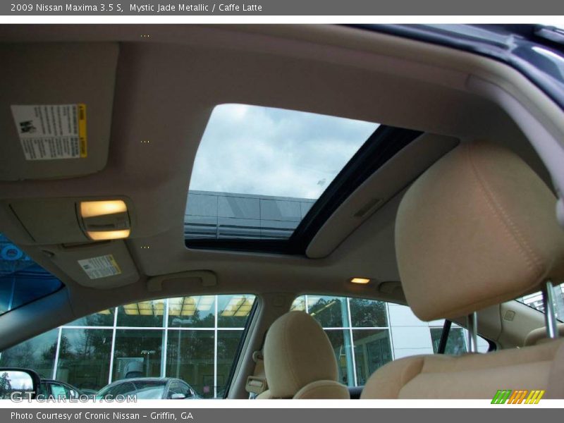 Mystic Jade Metallic / Caffe Latte 2009 Nissan Maxima 3.5 S