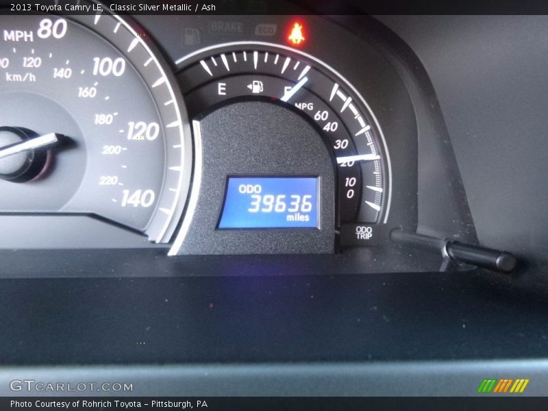 Classic Silver Metallic / Ash 2013 Toyota Camry LE