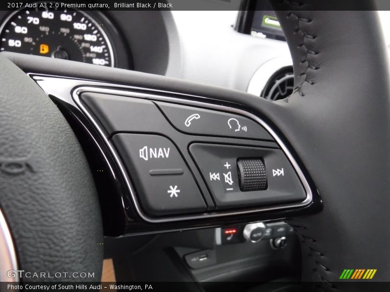 Brilliant Black / Black 2017 Audi A3 2.0 Premium quttaro