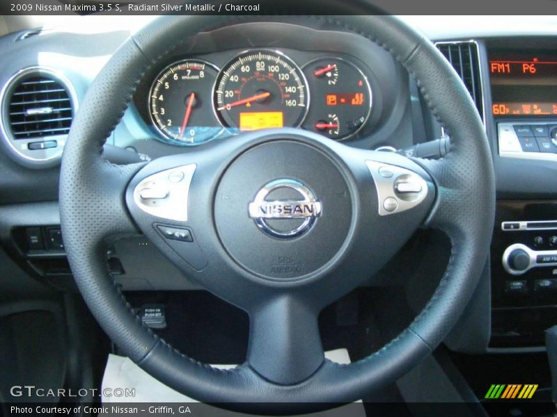 Radiant Silver Metallic / Charcoal 2009 Nissan Maxima 3.5 S