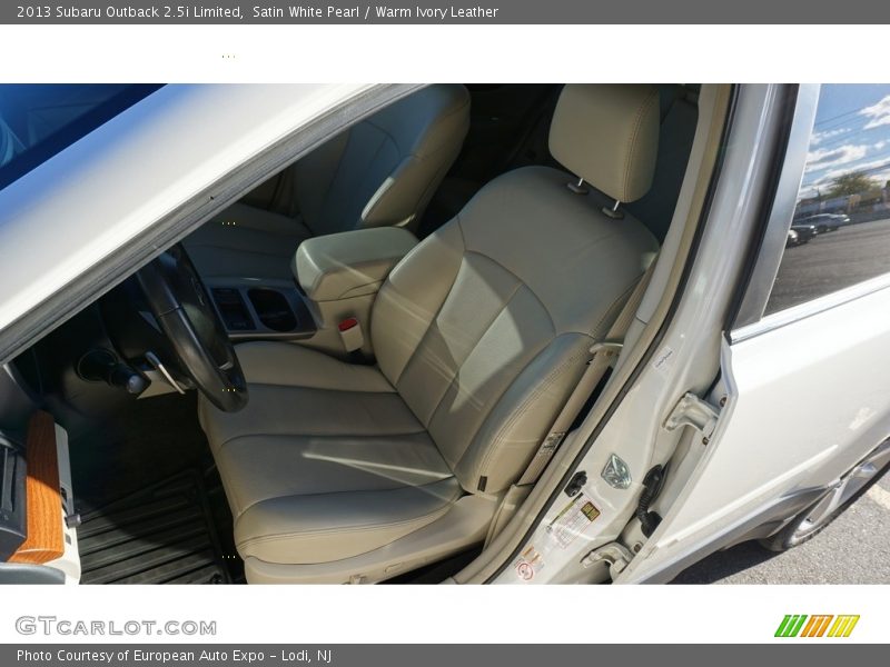 Satin White Pearl / Warm Ivory Leather 2013 Subaru Outback 2.5i Limited