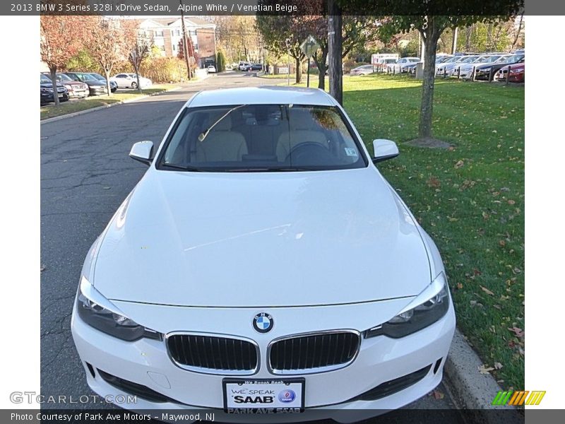 Alpine White / Venetian Beige 2013 BMW 3 Series 328i xDrive Sedan