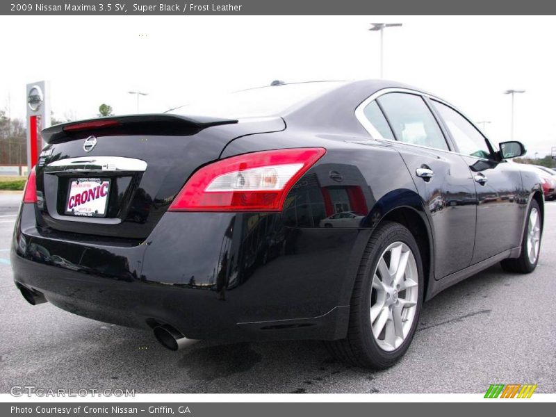 Super Black / Frost Leather 2009 Nissan Maxima 3.5 SV