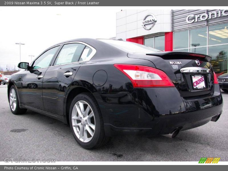 Super Black / Frost Leather 2009 Nissan Maxima 3.5 SV