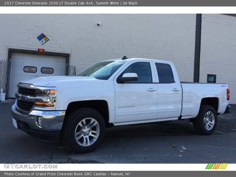 Summit White / Jet Black 2017 Chevrolet Silverado 1500 LT Double Cab 4x4