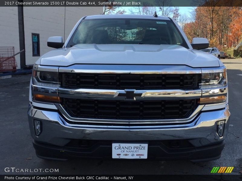 Summit White / Jet Black 2017 Chevrolet Silverado 1500 LT Double Cab 4x4