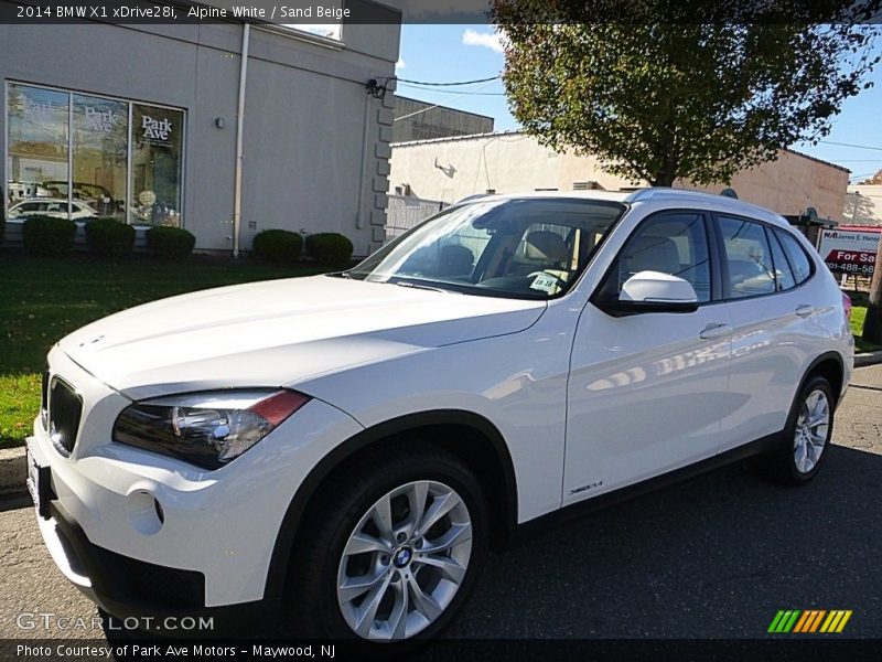 Alpine White / Sand Beige 2014 BMW X1 xDrive28i