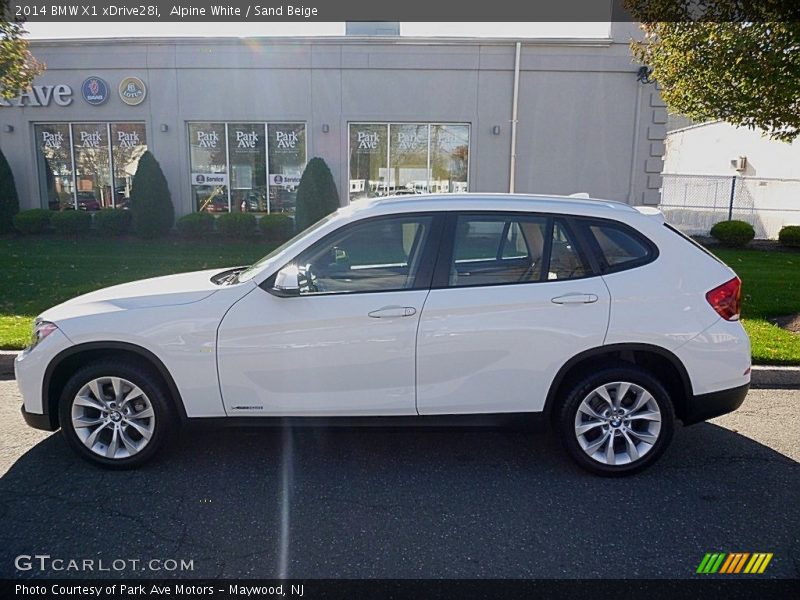 Alpine White / Sand Beige 2014 BMW X1 xDrive28i