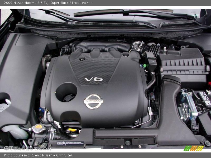 Super Black / Frost Leather 2009 Nissan Maxima 3.5 SV