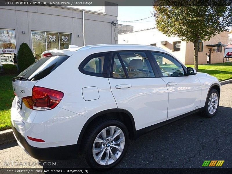 Alpine White / Sand Beige 2014 BMW X1 xDrive28i
