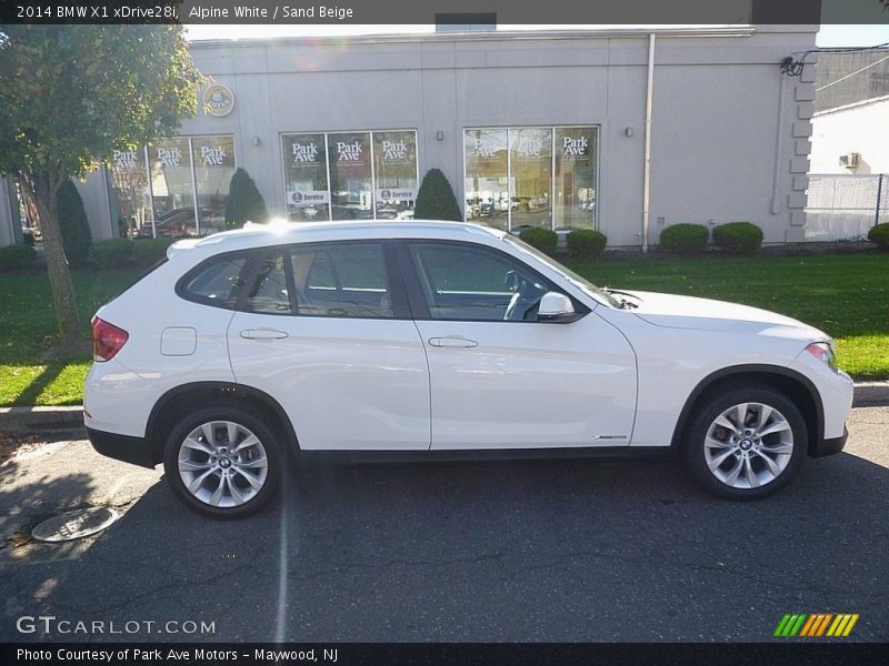 Alpine White / Sand Beige 2014 BMW X1 xDrive28i