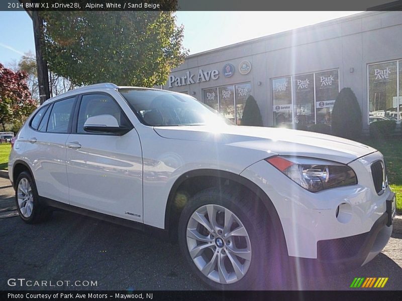 Alpine White / Sand Beige 2014 BMW X1 xDrive28i