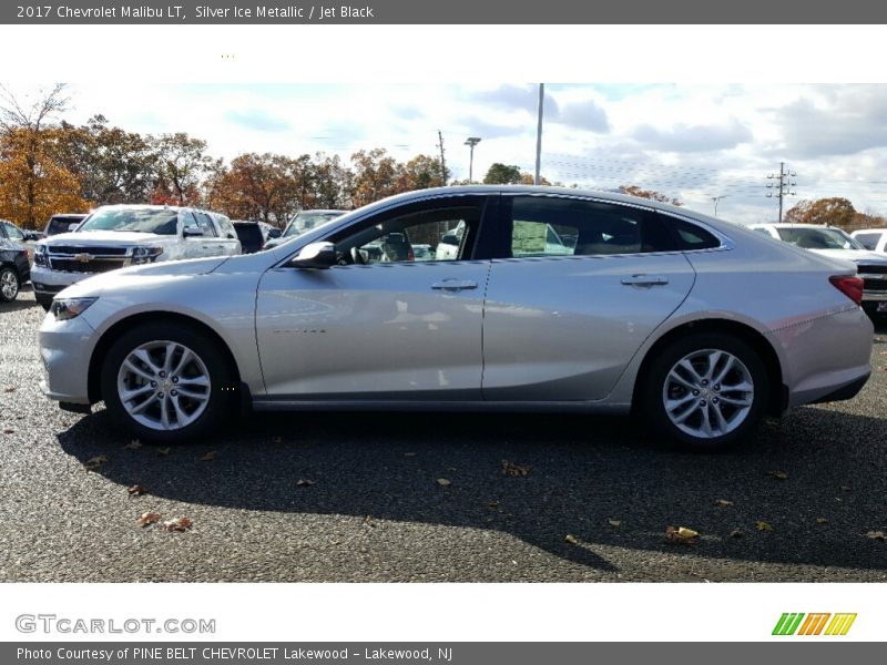 Silver Ice Metallic / Jet Black 2017 Chevrolet Malibu LT