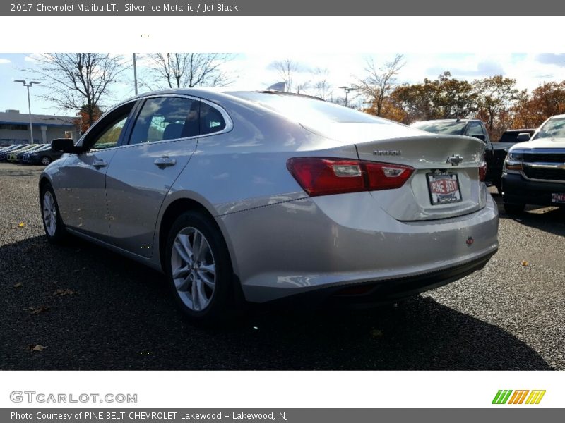 Silver Ice Metallic / Jet Black 2017 Chevrolet Malibu LT