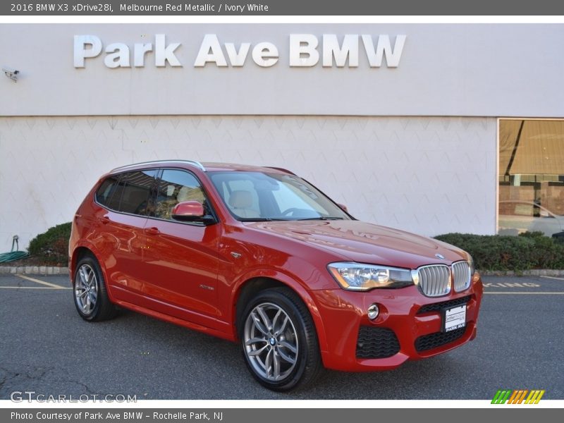 Melbourne Red Metallic / Ivory White 2016 BMW X3 xDrive28i