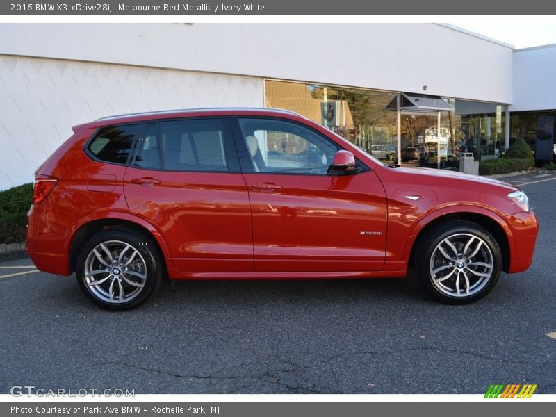 Melbourne Red Metallic / Ivory White 2016 BMW X3 xDrive28i